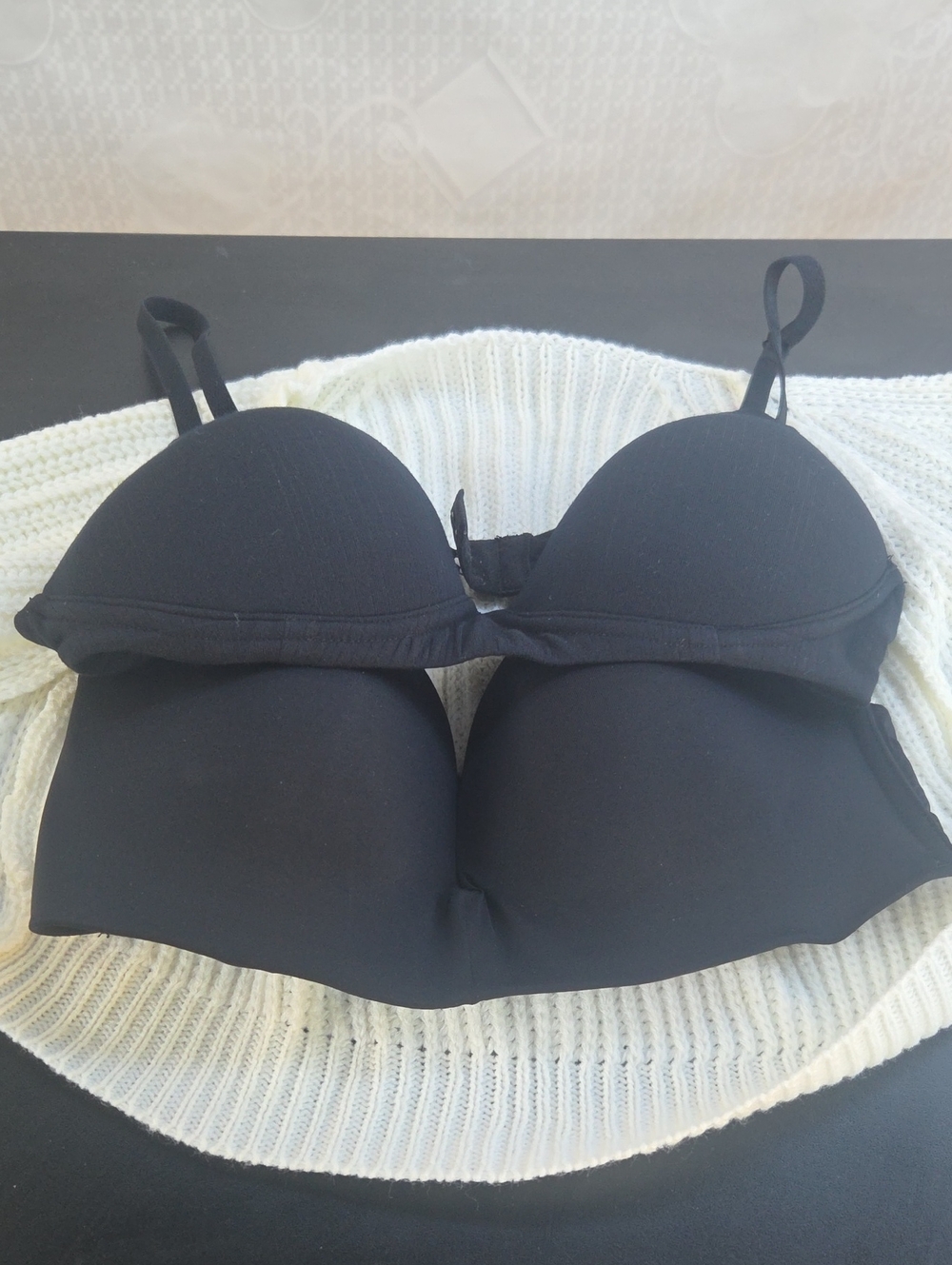 Auden Black Smooth Padded  Bra
